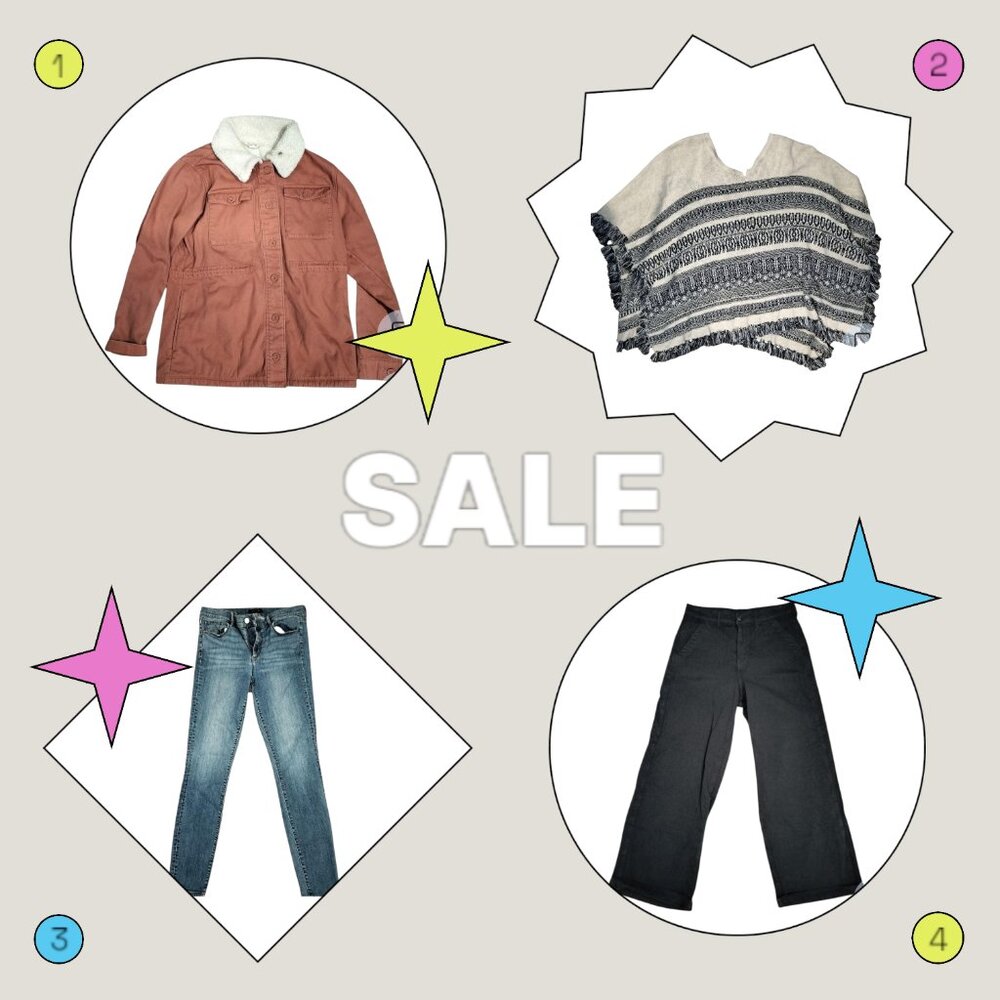 jackets and jeans bundle by hang ten, calypso, ann taylor, american eagle